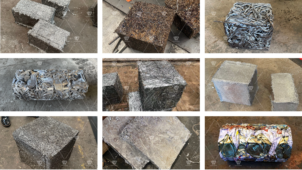 Metal shavings pressing effect